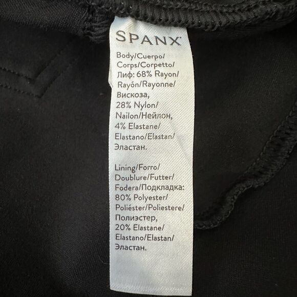 SPANX Ponte Ankle Legging Pants w Back Pockets in Black - Picture 7 of 10